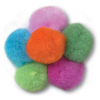 **-Assorted 25mm Pom Poms In Bulk :: Neons-** ##-Trimits PP3NA-##