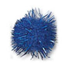 **-13mm Metallic Pom Poms In Bulk :: Royal-** ##-Trimits PP73-##