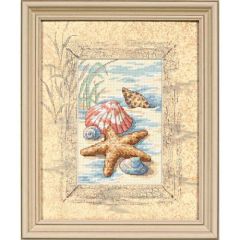 **-Shells In The Sand Counted Cross Stitch Kit-** ##-Dimensions D06956-##