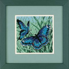 **-Blue Butterflies Needlepoint/Tapestry Kit-** ##-Dimensions D07183-##
