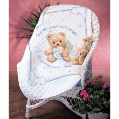 **-Cuddly Bear Stamped Cross Stitch Kit-** ##-Dimensions D13065-##