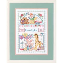 **-Birth Record For Baby Counted Cross Stitch Kit-** ##-Dimensions D13650-##