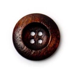 **-Wooden Button 2B/118 18mm :: 18mm x pack of 30-** ##-Crendon Buttons 2B-118-##