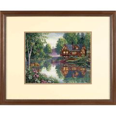 **-Cabin Fever Cross Stitch Kit-** ##-Dimensions D35183-##
