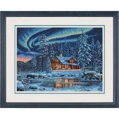 **-Aurora Cabin Cross Stitch Kit-** ##-Dimensions D35212-##