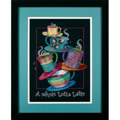 **-A Whole Lotta Latte Counted Cross Stitch Kit-** ##-Dimensions D35218-##