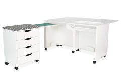**-Laverne & Shirley Sewing Cabinet White-**##-Sewing Online 451-##