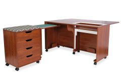 **-Laverne & Shirley Sewing Cabinet Teak-**##-Sewing Online 455-##