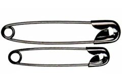 **-Black Plated Safety Pins | Available in 2 Sizes | 19mm and 22mm-** ##-Whitecroft 53---22-##