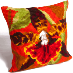 **-Tiger Orchid Cushion Kit-** ##-Collection D'Art CD5001-##