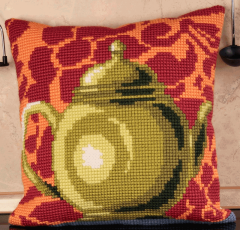 **-Bronze Teapot Cushion Kit-** ##-Collection D'Art CD5012-##