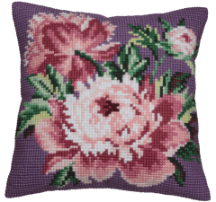 **-Cabbage Rose Cushion Kit-** ##-Collection D'Art CD5042-##
