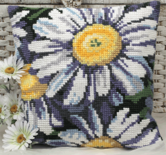 **-Marguerites Cushion Kit-** ##-Collection D'Art CD5109-##
