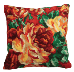 **-Cabbage Rose 1 Cushion Kit-** ##-Collection D'Art CD5112-##