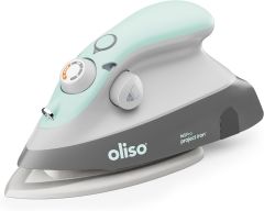 **-Oliso M3Pro Mini Project Iron-** Compact Size Steam Iron with LED Light - Aqua ##-Oliso 611001-##