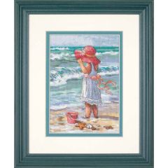 **-Girl At The Beach Cross Stitch Kit-** ##-Dimensions D65078-##