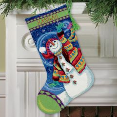 **-Happy Snowman Christmas Cross Stitch Kit-** ##-Dimensions D71-09143-##