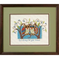 **-Owl Always Be Your Friend Punch Needle Kit-** ##-Dimensions D73399-##