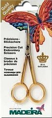 **-Madeira Gold Plated Curved Embroidery Scissors-** ##-Madeira 9476-##