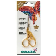 **-Madeira Gold Plated Stork Embroidery Scissors-** ##-Madeira 9479-##