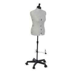 **-Adjustable Dressmakers Dummy-** Celine Standard Plus in Grey Fabric with Hem Marker, Dress Form Sizes 16 to 20, Pin, Measure, Fit and Display your Clothes on this Tailors Dummy ##-Sewing Online FG961-##
