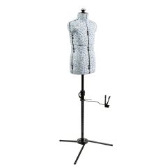 **-Adjustable Dressmakers Dummy-** Junior in a Ditsy Blue Fabric with Hem Marker, Dress Form Sized for Ages 6-10, Pin, Measure, Fit, Display Children's Clothing on this Tailors Dummy ##-Sewing Online 5920-##