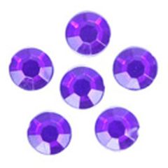 **-Glue-on Acrylic Stones-** 7mm Round :: Purple ##-Trimits B6014-14-##