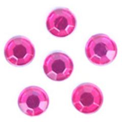 **-Glue-on Acrylic Stones-** 7mm Round :: Cerise ##-Trimits B6014-7-##