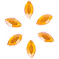 **-Glue-on Acrylic Stones-** 8x4mm Oval :: Gold ##-Trimits B6039-4-##