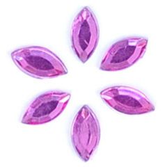 **-Glue-on Acrylic Stones-** 8x4mm Oval :: Cerise ##-Trimits B6039-7-##