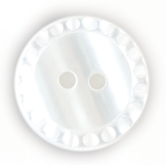 **-Budget Button Bf8000 :: 11mm :: White-** ##-Crendon Buttons BF-8000-##
