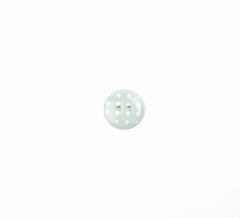 **-Novelty Buttons 15mm (Pack of 40) BF/8604 :: Aqua/White-** ##-Crendon Buttons BF-8608-##