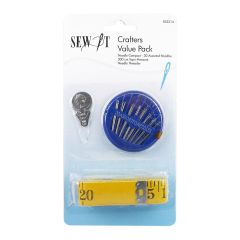 **-Crafters Value Pack | With Needles-** Tape Measure and Threader | Sew It 053314 ##-Birch 053314-##