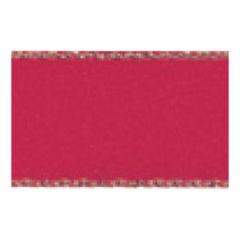 **-Berisfords 7mm Red Gold Metallic Edge Satin Ribbon (20m spool)-** ##-Berisfords Ribbon R76967-15-##