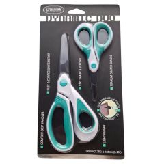 Dynamic Duo 2 Piece Fabric and Craft Scissor Set - Green
