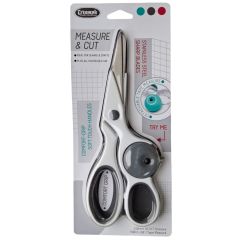 Triumph Measure/Cut 22cm/8.75in Scissors with Detachable 150cm/60in Tape Measure - Grey