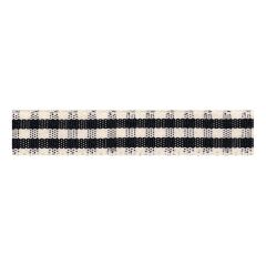 **-Berisfords 15mm Black Rustic Gingham Ribbon (4m spool)-** ##-Berisfords Ribbon C0137715-10-##