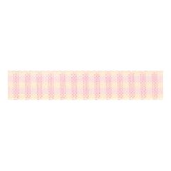 **-Berisfords 15mm Pink Rustic Gingham Ribbon (4m spool)-** ##-Berisfords Ribbon C0137715-2-##