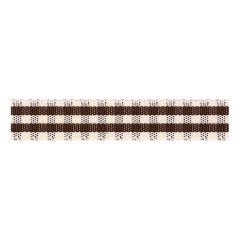 **-Berisfords 15mm Brown Rustic Gingham Ribbon (4m spool)-** ##-Berisfords Ribbon C0137715-25-##