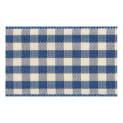 **-Berisfords 25mm Blue Gingham Ribbon (3m spool)-** ##-Berisfords Ribbon C0143825-4-##