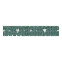 **-Berisfords 15mm Sherwood Hearts & Kisses Ribbon (4m spool)-** ##-Berisfords Ribbon C1359215-2-##