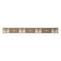 **-Berisfords 15mm Oatmeal Snowman Ribbon (4m spool)-** ##-Berisfords Ribbon C1430015-4-##