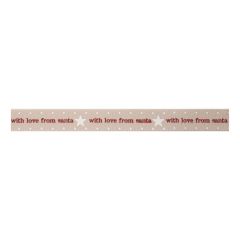 **-Berisfords 15mm Pumice With Love from Santa Ribbon (4m spool)-** ##-Berisfords Ribbon C1430215-2-##