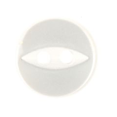 **-Fish Eye Button 2BB/3 :: 11mm :: White-** ##-Crendon Buttons 2BB-3101-##