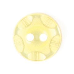 **-Fashion Buttons Bf4003 :: 14mm (Pack Of 50) :: Lemon-** ##-Crendon Buttons BF-4103-##