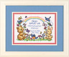 **-Mini Counted Gods Babies Birth Record-** ##-Dimensions D06802-##