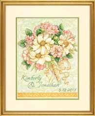 **-Wedding Record Bouquet Gold Counted Cross Stitch Kit-** ##-Dimensions D70-35275-##