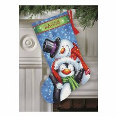 **-Needlepoint: Stocking: Polar Pals-** ##-Dimensions D71-09153-##