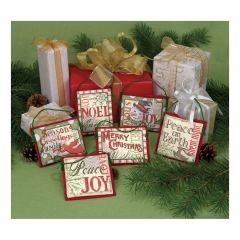 **-Counted Cross Stitch: Ornament: Xmas Sayings: 6-** ##-Dimensions D08827-##