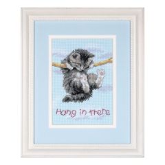 **-Hang On Kitty Counted Cross Stitch Kit-** ##-Dimensions D16734-##